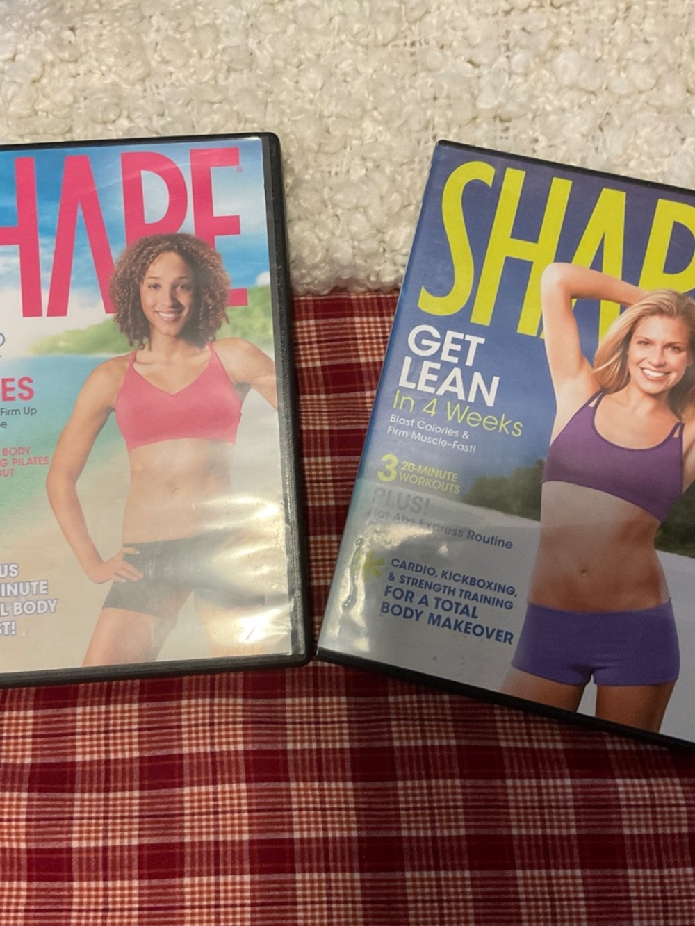 SHAPE Magazine Cardio & Kickboxing DVDs Set of 2